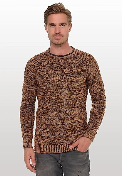Rusty Neal Strickpullover mit stylischem Muster günstig online kaufen