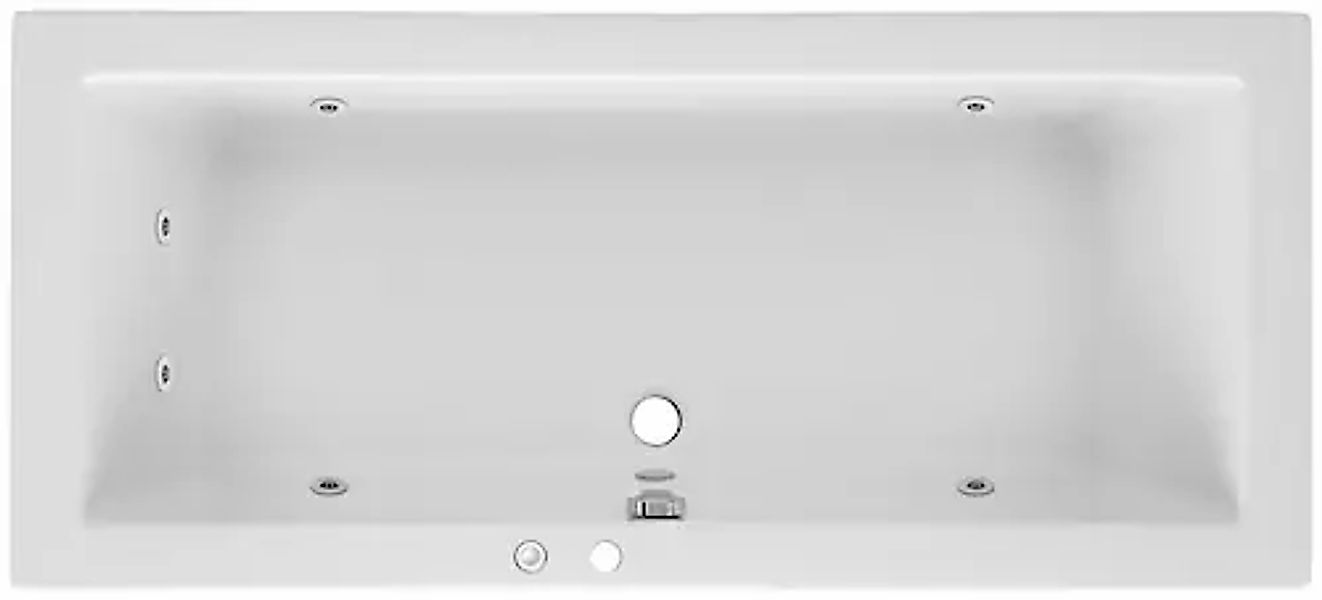OTTOFOND Whirlpool-Badewanne »Cubic« Höhe 65,5 cm Typ 1, chrom günstig online kaufen