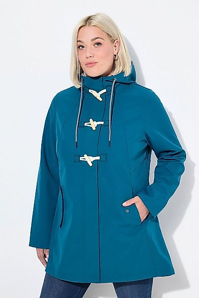 Ulla Popken Softshelljacke HYPRAR Softshelljacke wasserabweisend Knebelknöp günstig online kaufen