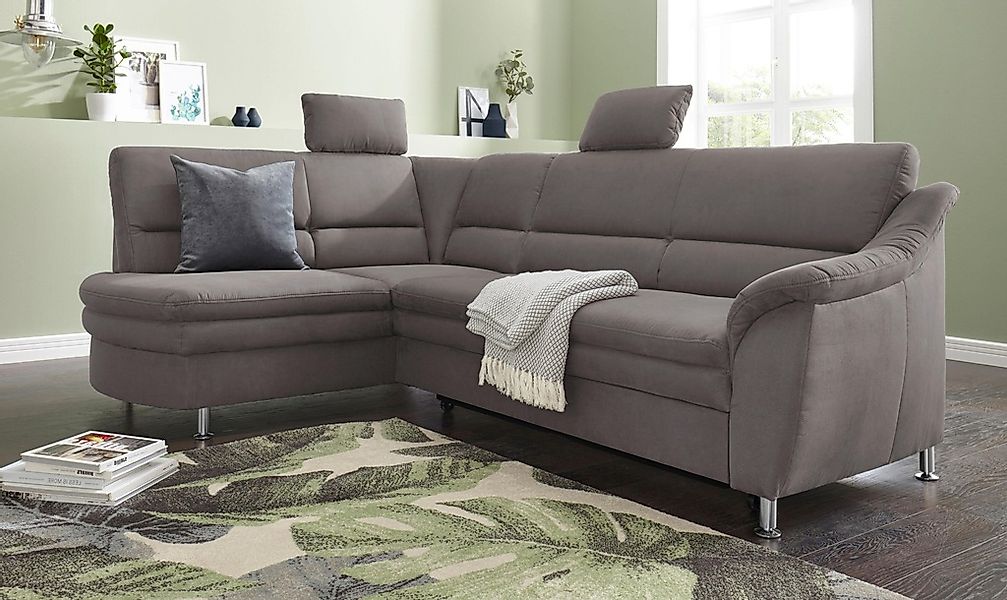 sit&more Ecksofa "Cardoso L-Form" mit Federkern, wahlweise mit Bettfunktion günstig online kaufen