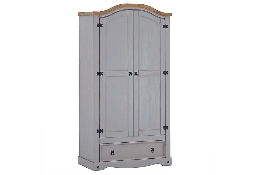 CARO-Möbel Kleiderschrank RAMON Kleiderschrank Garderobenschrank Mexiko Sti günstig online kaufen