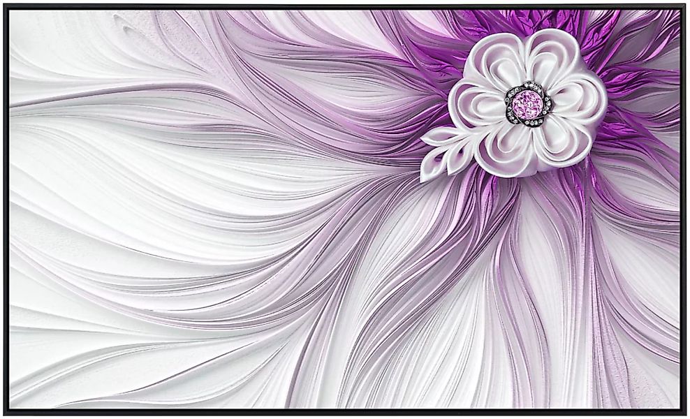 Papermoon Infrarotheizung »Muster mit Blumen lila« günstig online kaufen