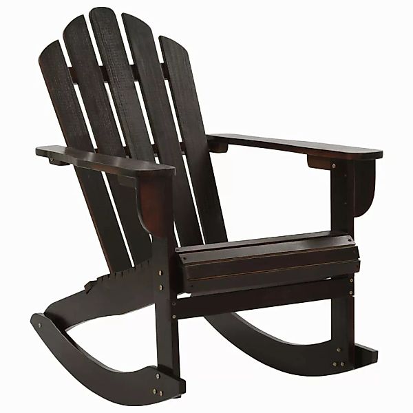 vidaXL Gartenstuhl Garten-Schaukelstuhl Holz Braun (1 günstig online kaufen