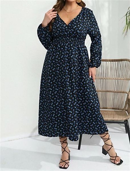 AFAZ New Trading UG Sommerrock Tailliertes, langärmliges Kleid mit Blumenro günstig online kaufen