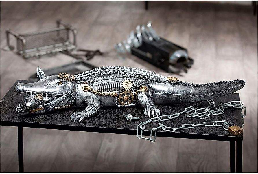Casablanca by Gilde Tierfigur Skulptur "Steampunk crocodile" (1 St) günstig online kaufen