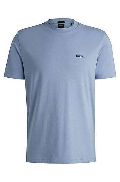 BOSS GREEN T-Shirt Tee mit gummiertem Kontrast-Logo günstig online kaufen