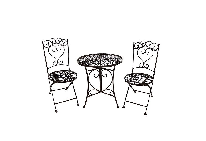 HTI-Line Balkonset Tischgruppe Curly, (Set, 3-tlg., 1x Tisch und 2x Stühle) günstig online kaufen