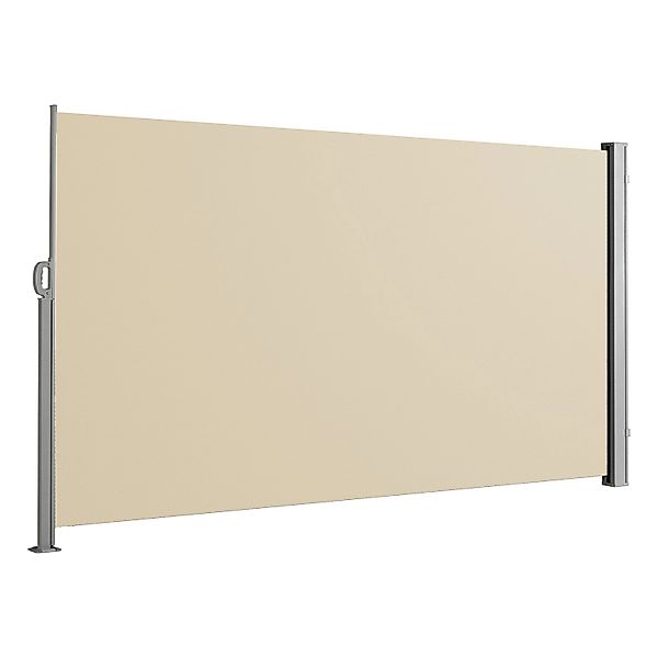 Svita Seitenmarkise Ausziehbar Sichtschutz 500x160cm Beige günstig online kaufen