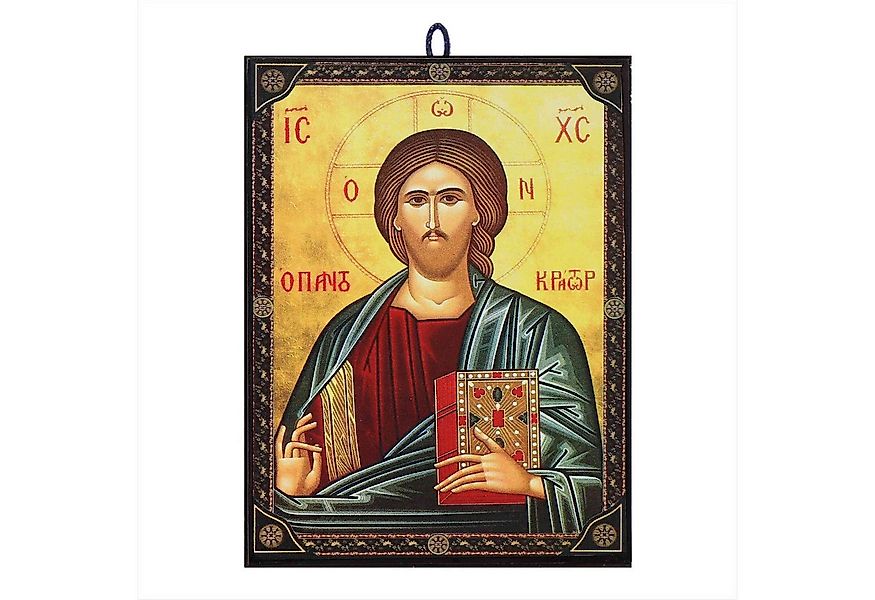 NKlaus Bild Ikone Jesus Christus orthodox Zertifizierte Reproduktion aus Gr günstig online kaufen