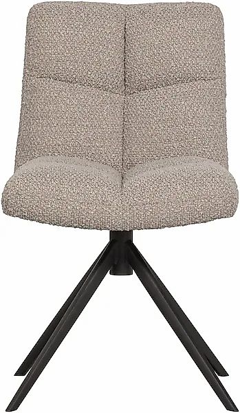 WOOOD Drehstuhl »Vinny«, Strukturstoff, mit Drehfuß, Breite 48 cm günstig online kaufen