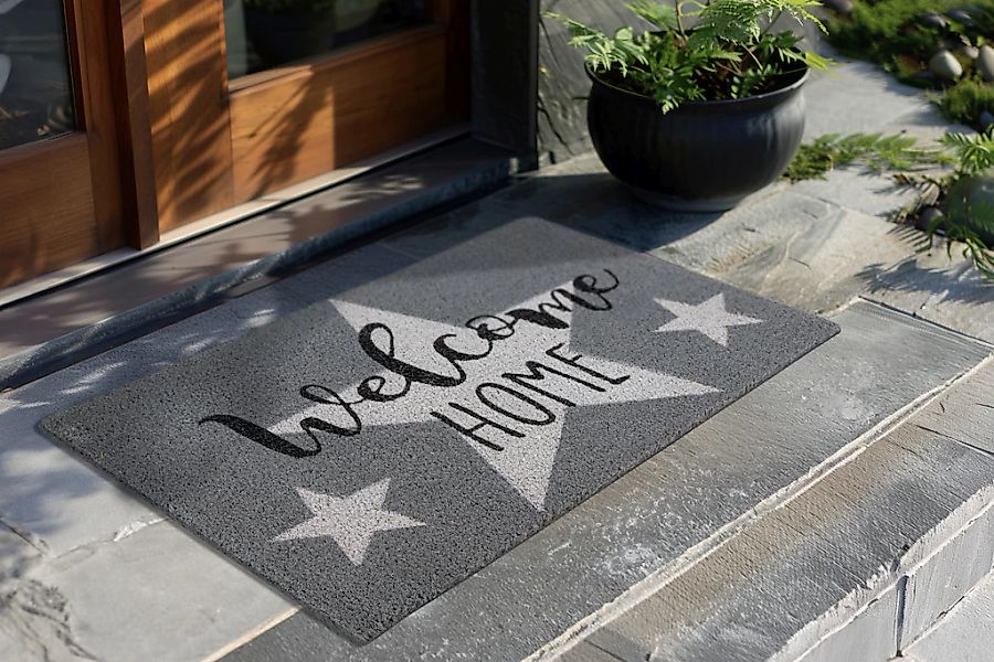 Kayoom Fußmatte "Familiy 425" rechteckig 18 mm Höhe Türmatte, Eingang, Koko günstig online kaufen