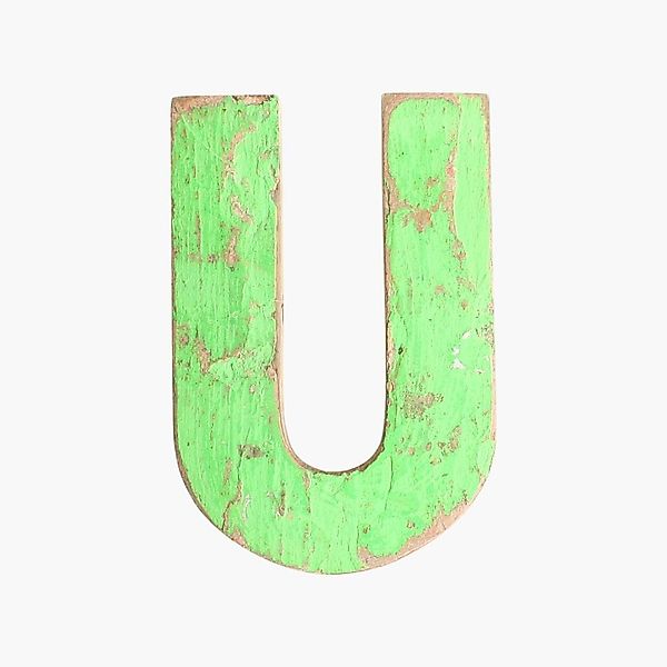Holzbuchstabe - Vintage U günstig online kaufen