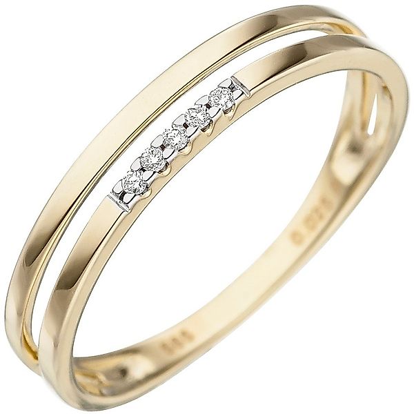 Schmuck Krone Diamantring Ring mit 5 günstig online kaufen