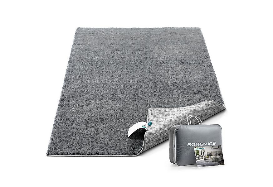 SONGMICS HOME Teppich, Rechteck, Wohnzimmerteppich, rutschfest, maschinenwa günstig online kaufen