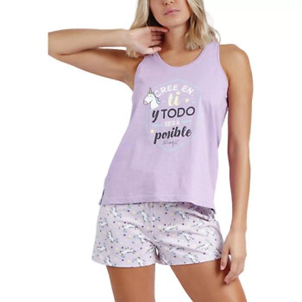 Admas  Pyjamas/ Nachthemden Pyjama Shorts Tank Top Cree En Ti Mr Wonderful günstig online kaufen