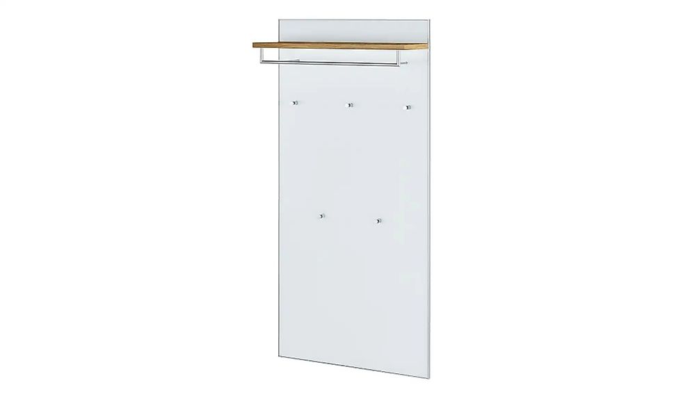 Garderobenpaneel  Duna ¦ weiß ¦ Glas,Holzwerkstoff ¦ Maße (cm): B: 80 H: 17 günstig online kaufen