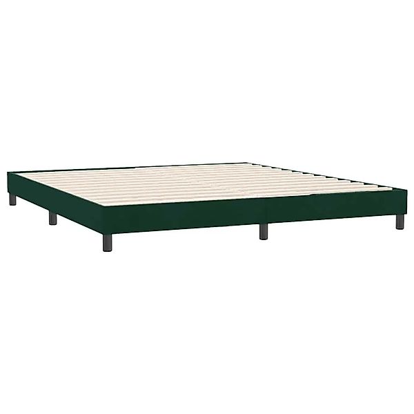 vidaXL Boxspringbett ohne Matratze Dunkelgrün 180x210 cm Samt 3315840 günstig online kaufen