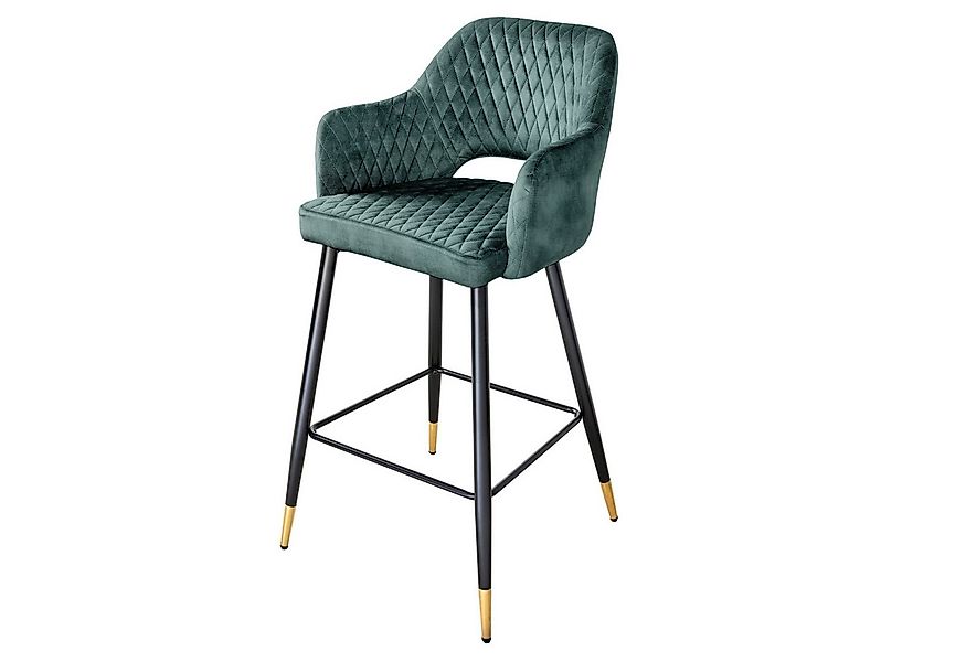 riess-ambiente Barhocker PARIS petrol / schwarz-gold (Einzelartikel, 1 St), günstig online kaufen