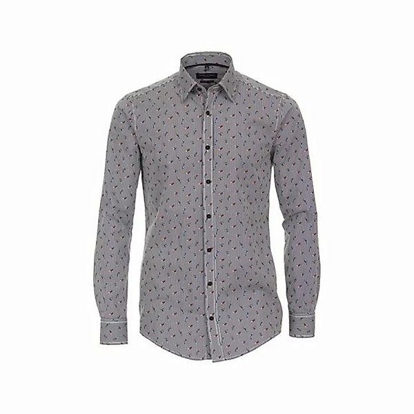 CASAMODA Langarmhemd - Freizeithemd Hemd - Minimal Print - All Over Print - günstig online kaufen