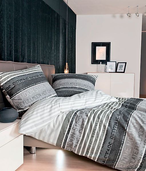 Janine Bettwäsche Palermo 3076 08 Grau, günstig online kaufen
