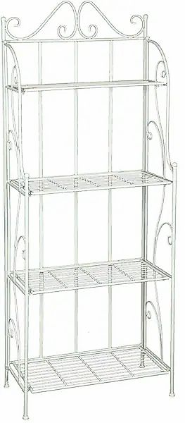 Ambiente Haus Standregal »Regal mit 4 Böden in Antikweiß - 162 cm« 1 Stk. t günstig online kaufen