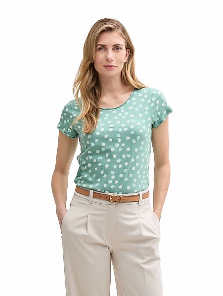 TOM TAILOR T-Shirt mit All-Over Print günstig online kaufen