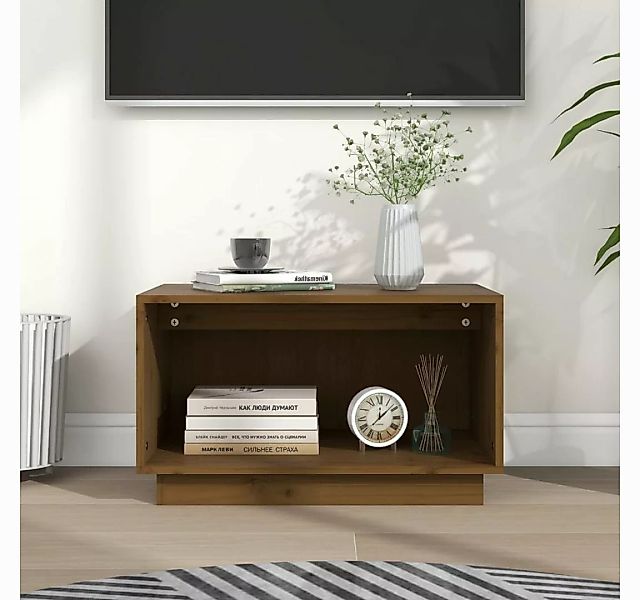 vidaXL TV-Schrank TV-Schrank Honigbraun 60x35x35 cm Massivholz Kiefer Lowbo günstig online kaufen