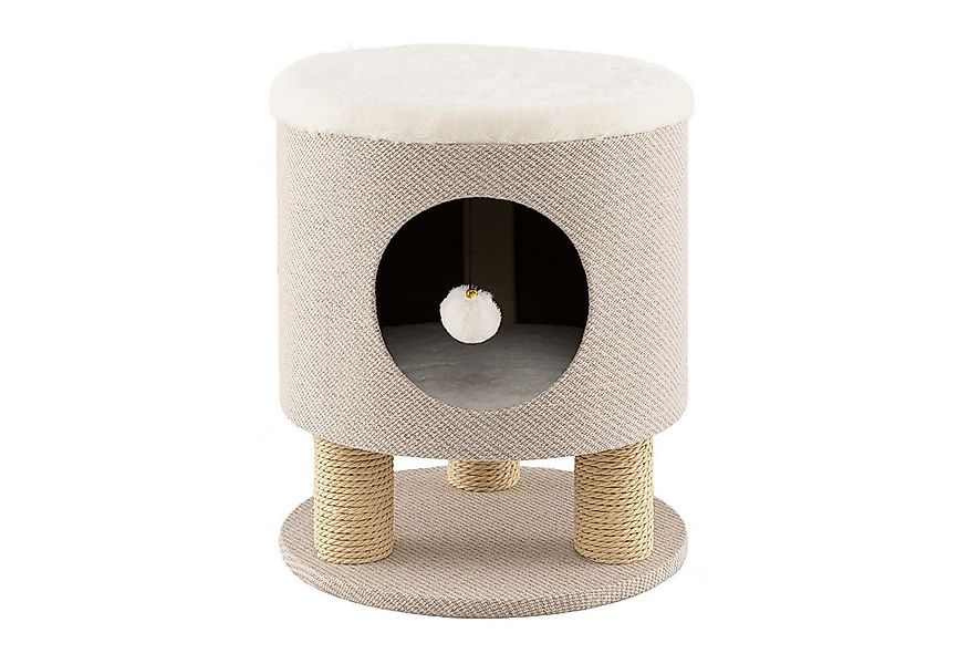 COSTWAY Katzenliege Katzenhocker mit Katzenhöhle günstig online kaufen