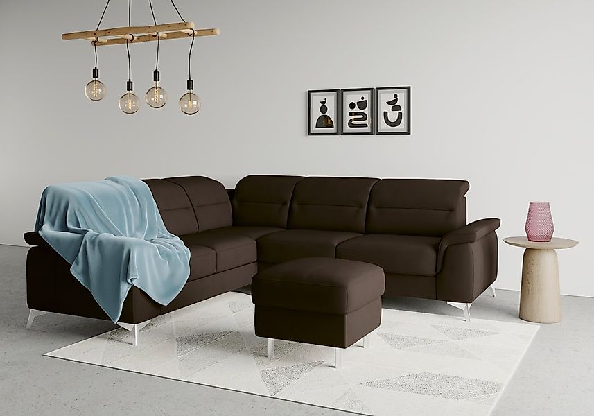 sit&more Ecksofa "Sinatra L-Form" optional mit Kopfteilverstellung und Armt günstig online kaufen