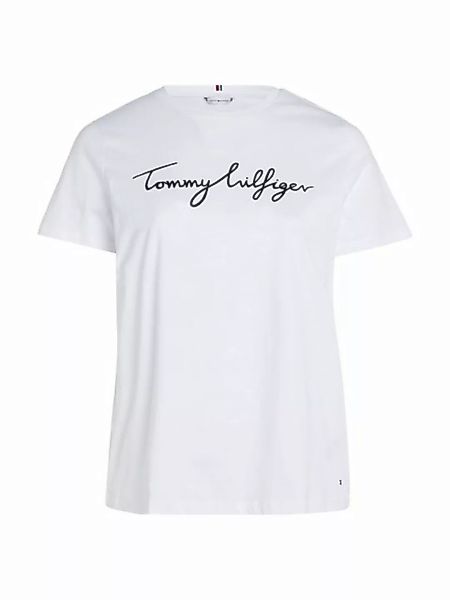 Tommy Hilfiger Curve T-Shirt CRV REG C-NK SIGNATURE TEE SS Große Größen günstig online kaufen