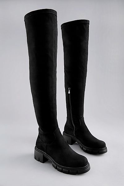 Aniston SHOES Overkneestiefel zum Schlupfen, mit kurzem Innen-Reißverschlus günstig online kaufen