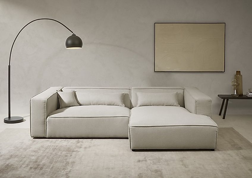 LeGer Home by Lena Gercke Ecksofa »PIARA XXL, Big-Sofa, Cord, Leinenoptik o günstig online kaufen