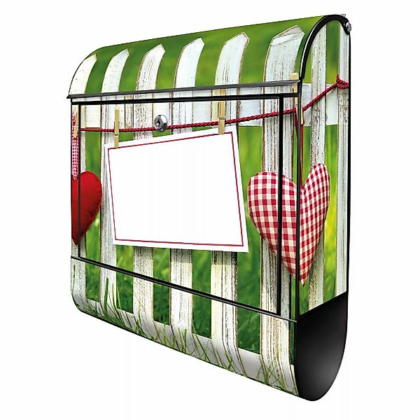 Banjado Design Briefkasten Schwarz Pulverbeschichtet, 39x47x14cm, 2 Schlüss günstig online kaufen