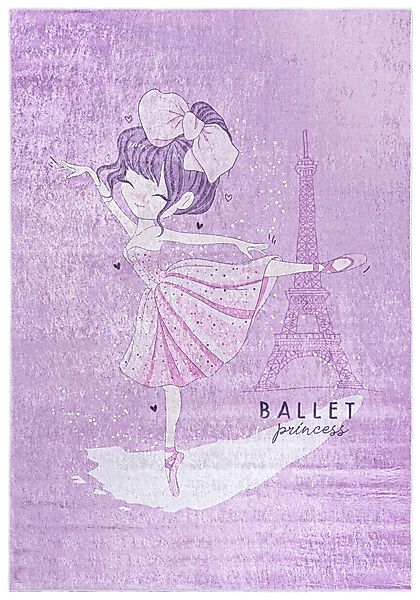 Mazovia Kinderteppich Kinderteppich Kinderzimmerteppich Ballett Ballerina, günstig online kaufen