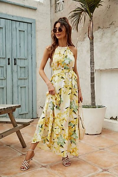 RUZU UG Dirndl Bedrucktes Kleid, sommerliches, modisches Freizeitkleid (1-t günstig online kaufen