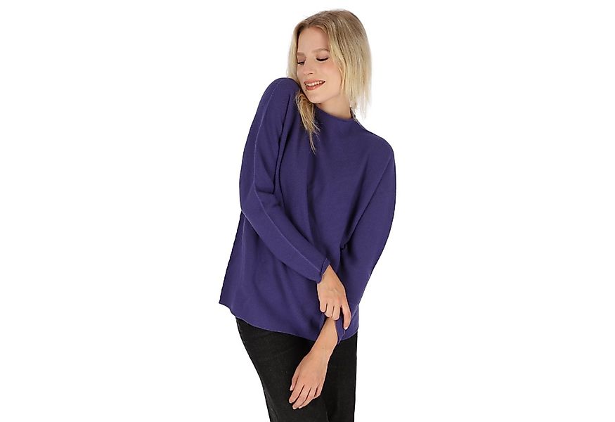 halsüberkopf Accessoires Strickpullover Strickpullover mit Stehkragen aus M günstig online kaufen