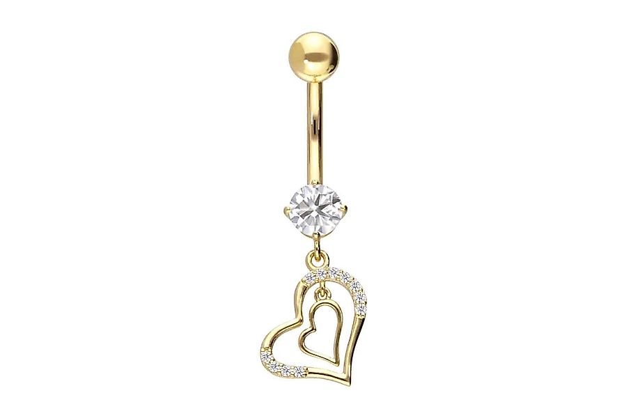 PIERCINGLINE Bauchnabelpiercing 18 Karat Gold Bananabell günstig online kaufen