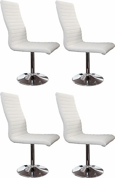 SalesFever Esszimmerstuhl, (Set), 4 St., Kunstleder, mit Drehfunktion günstig online kaufen