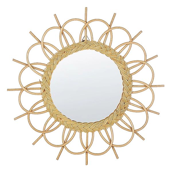 Beliani Wandspiegel TELAKIA Naturfarben Beige 3x60x60 günstig online kaufen