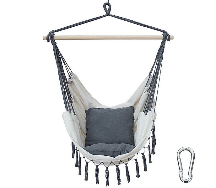 yourGEAR Hängestuhl Elba XL Hängesessel 2 Kissen Sitz-Hängematte 240kg Häng günstig online kaufen