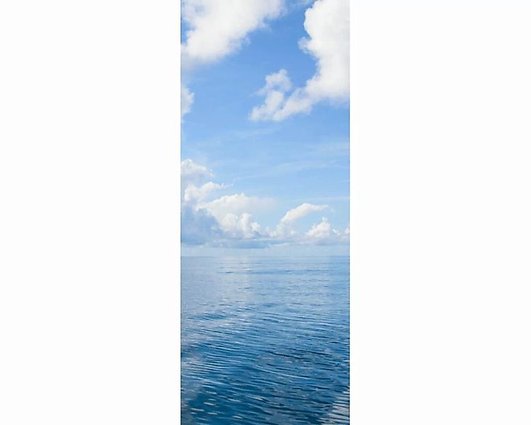 Dekopanel "Wolken am Meer" 1,00x2,50 m / Strukturvlies Klassik günstig online kaufen