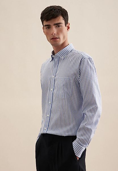 seidensticker Businesshemd "Regular", Regular Langarm Button-Down-Kragen St günstig online kaufen