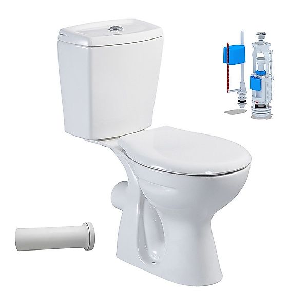 Belvit Tiefspül-WC S-ESW001, Stand-WC mit Spülkasten günstig online kaufen