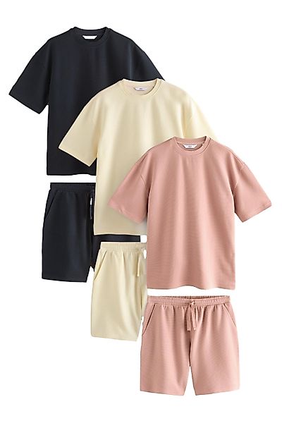 Next T-Shirt & Shorts T-Shirts und Shorts aus 100 % Baumwolle im 3er-Set (6 günstig online kaufen