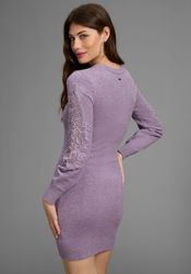 Laura Scott Strickkleid mit besonderem Spitzendetail günstig online kaufen
