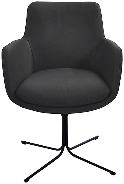 K+W Komfort & Wohnen Drehstuhl "Pego" () Microfaser 925 filigranem 4-Fuß-Ge günstig online kaufen