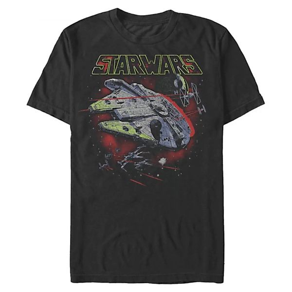 Star Wars - Millennium Falcon Star Fight - Männer T-Shirt günstig online kaufen