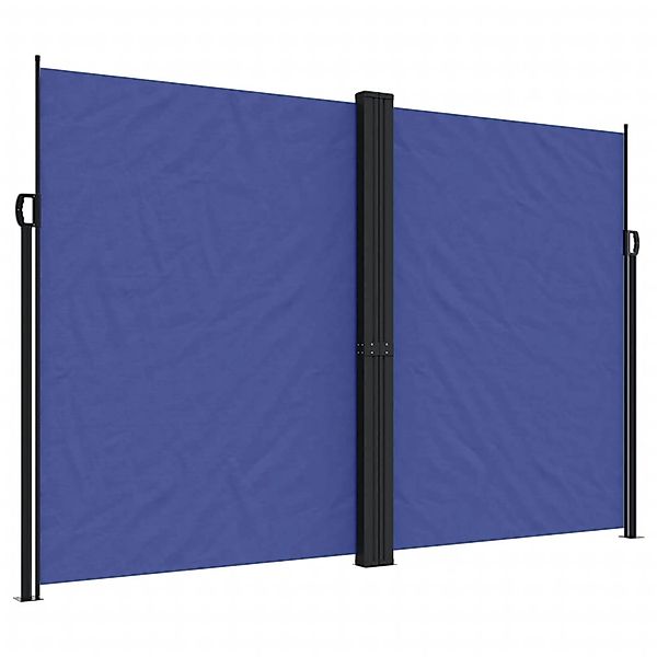 furnicato Seitenmarkise Ausziehbar Blau 220x600 cm günstig online kaufen