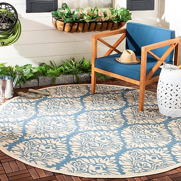 Safavieh | Outdoor-Teppich Oreti Rund Patroon günstig online kaufen