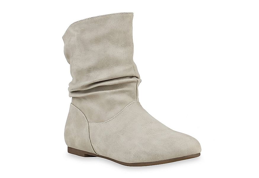 VAN HILL 902283 Schlupfboots Damen Schlupfstiefel Leder-Optik Stiefeletten günstig online kaufen